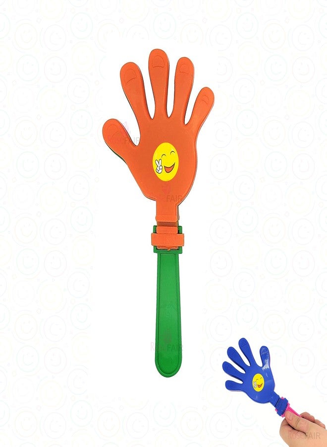 ROSEFAIR Hand Clapper Noisemakers, 10.5 Inch Plastic Clapping Hands, Party Game Accessories, Set for Events and Party Cheering Props Hands Clapping Toy - Multicolor (PACK OF 1) - Image 1
